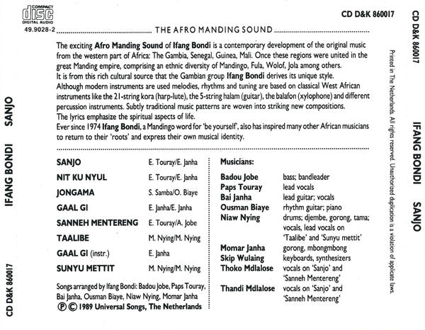 Ifang Bondi ~ Sanjo (Vinyl) - Djungel & Jazz