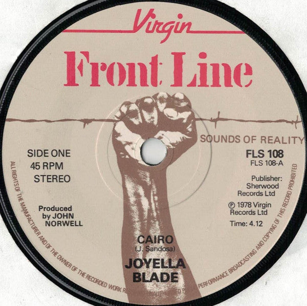 Joyella Blade : Cairo / Cairo Dub (7", Single)