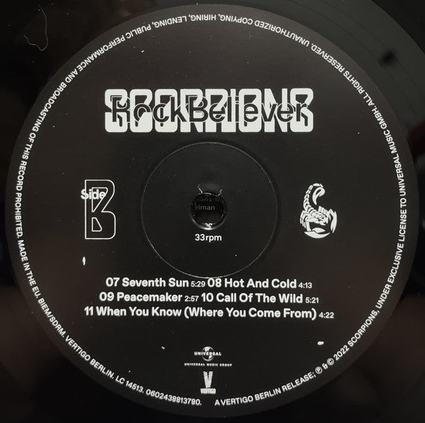 Scorpions ~ Rock Believer (Vinyl) - Djungel & Jazz