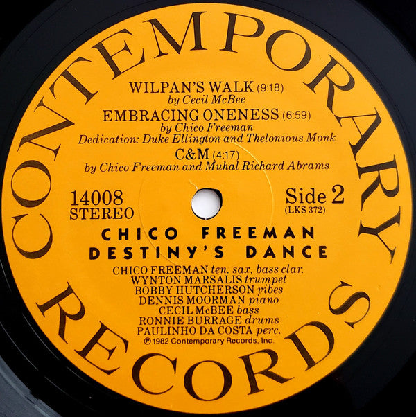 Chico Freeman ~ Destiny's Dance (Vinyl) - Djungel & Jazz