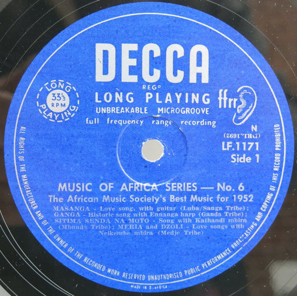 Various ~ Music Of Africa Series No. 6 (Vinyl) - Djungel & Jazz