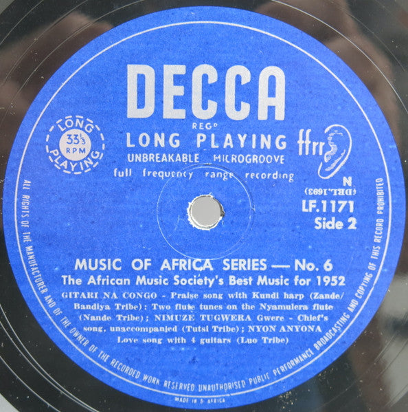 Various ~ Music Of Africa Series No. 6 (Vinyl) - Djungel & Jazz