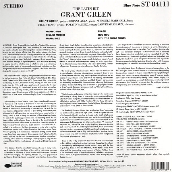 Grant Green ~ The Latin Bit (Vinyl) - Djungel & Jazz