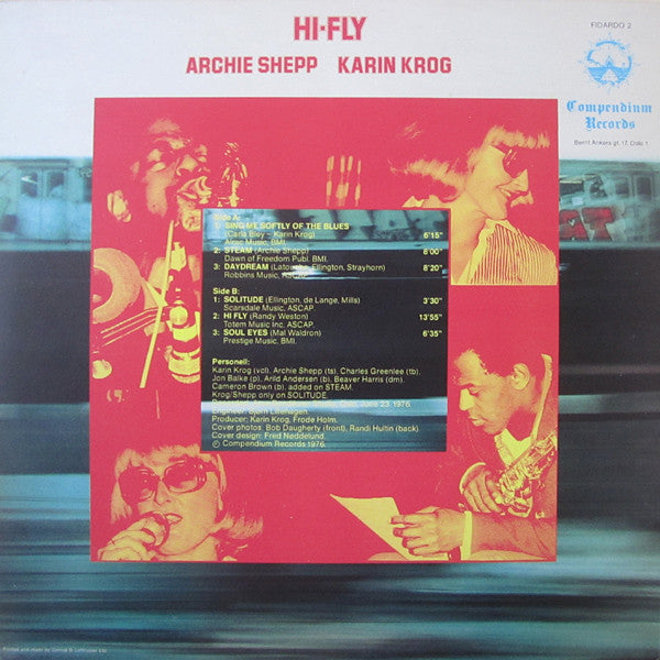 Karin Krog, Archie Shepp ~ Hi-Fly (Vinyl) - Djungel & Jazz