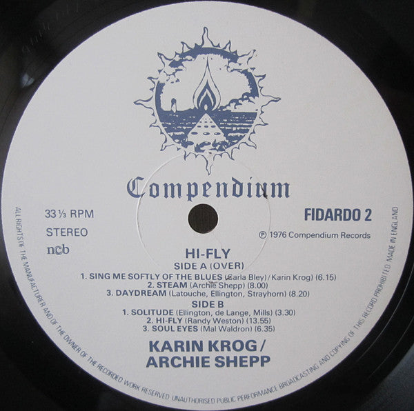 Karin Krog, Archie Shepp ~ Hi-Fly (Vinyl) - Djungel & Jazz