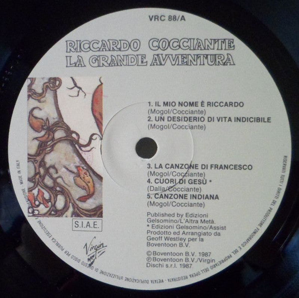 Riccardo Cocciante ~ La Grande Avventura (Vinyl) - Djungel & Jazz