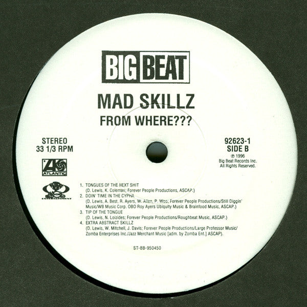 Mad Skillz ~ From Where??? (Vinyl) - Djungel & Jazz