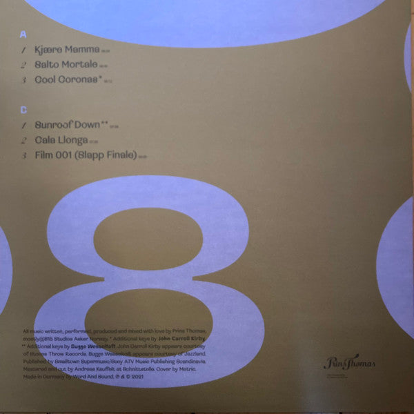 Prins Thomas : 8 (LP, Album)