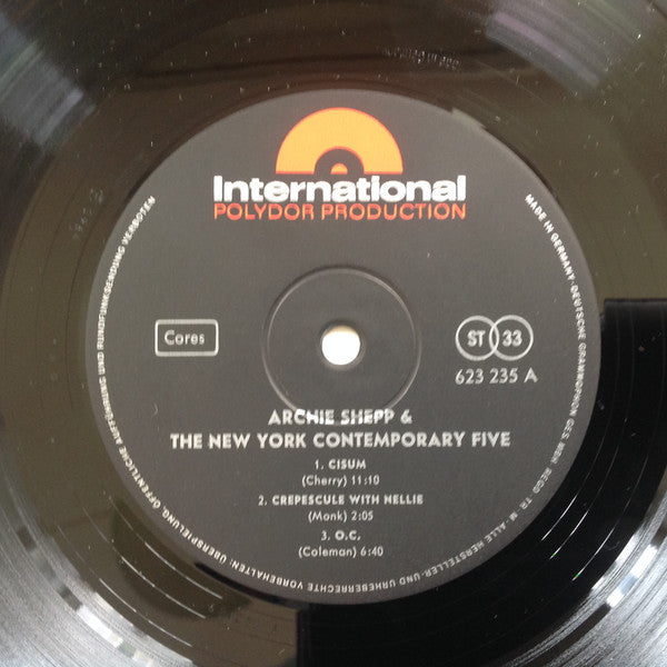 Archie Shepp & The New York Contemporary Five ~ Archie Shepp & The New York Contemporary Five (Vinyl) - Djungel & Jazz