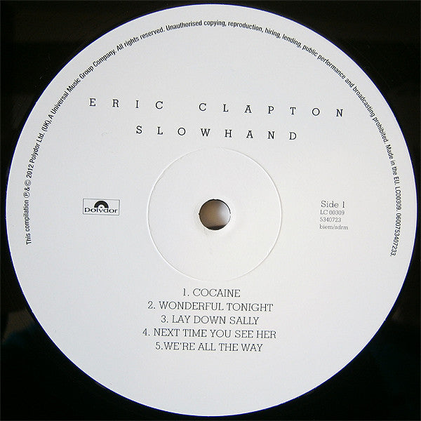 Eric Clapton ~ Slowhand (Vinyl) - Djungel & Jazz