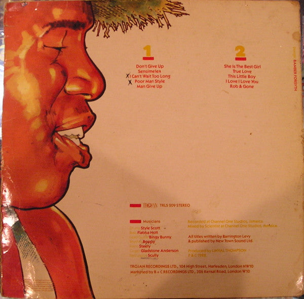 Barrington Levy ~ Poor Man Style (Vinyl) - Djungel & Jazz