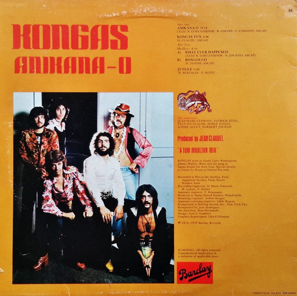 Kongas ~ Anikana-O (Vinyl) - Djungel & Jazz
