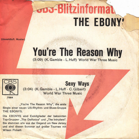 The Ebonys ~ You're The Reason Why (Vinyl) - Djungel & Jazz