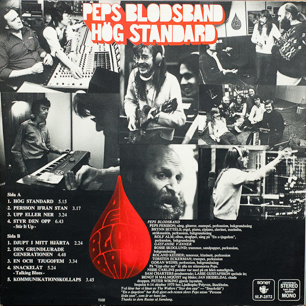 Peps Blodsband ~ Hög Standard (Vinyl) - Djungel & Jazz