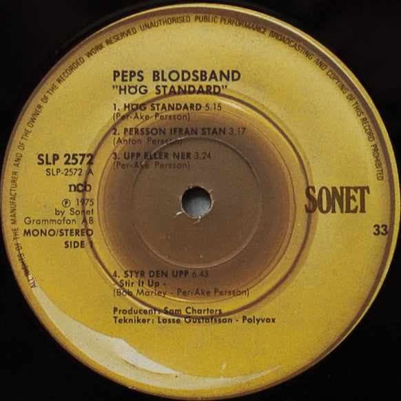 Peps Blodsband ~ Hög Standard (Vinyl) - Djungel & Jazz