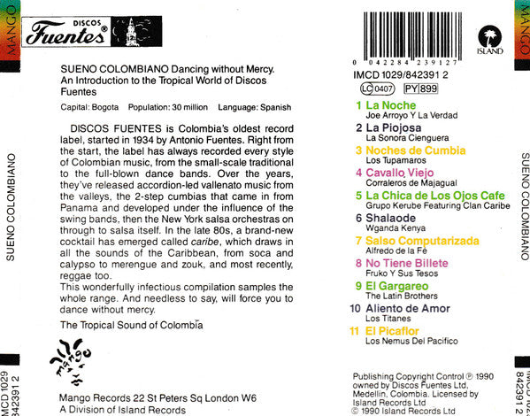 Various ~ Sueno Colombiano (Vinyl) - Djungel & Jazz