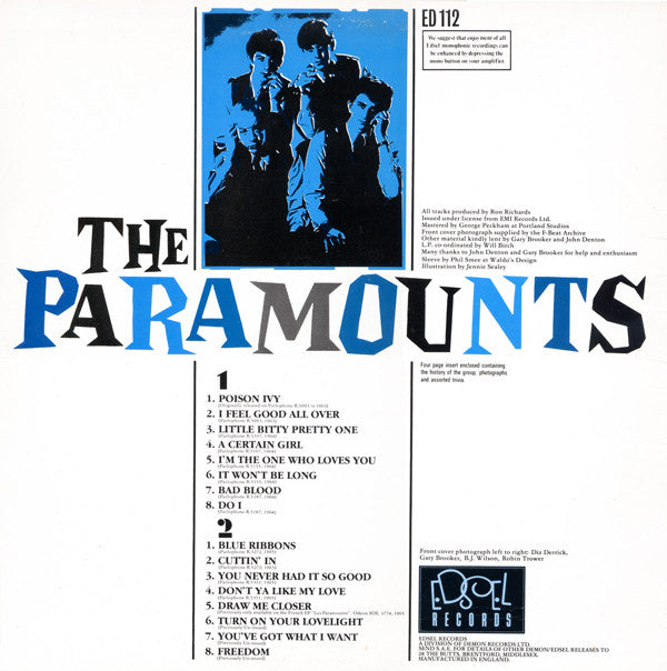 The Paramounts ~ Whiter Shades Of R&B (Vinyl) - Djungel & Jazz