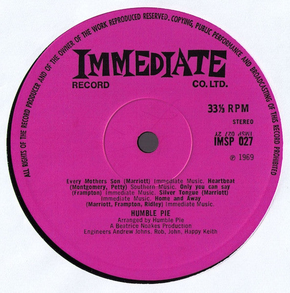 Humble Pie ~ Town And Country (Vinyl) - Djungel & Jazz