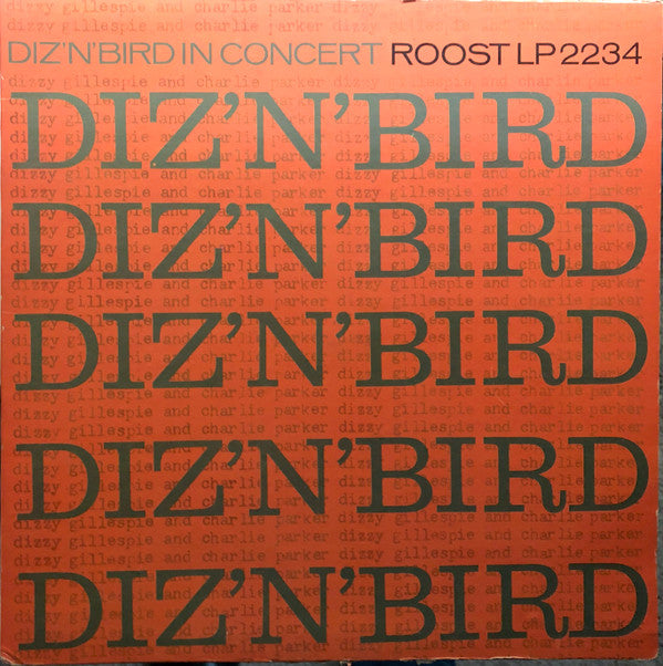 Dizzy Gillespie & Charlie Parker ~ Diz 'N' Bird In Concert (Vinyl) - Djungel & Jazz