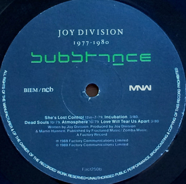 Joy Division : Substance (LP, Comp)