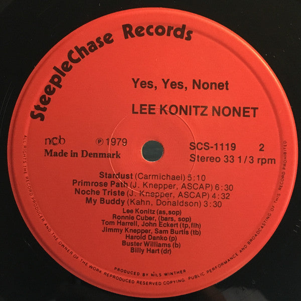 Lee Konitz Nonet ~ Yes, Yes, Nonet (Vinyl) - Djungel & Jazz