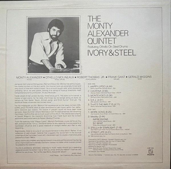 The Monty Alexander Quintet : Ivory & Steel (LP, Album)