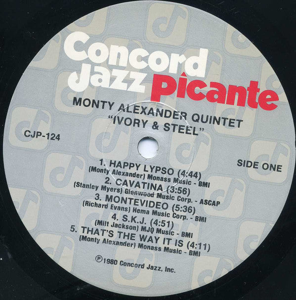 The Monty Alexander Quintet : Ivory & Steel (LP, Album)