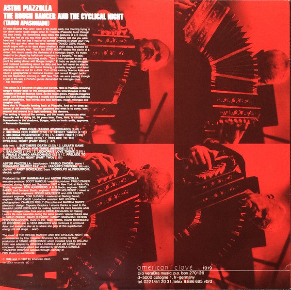 Astor Piazzolla ~ The Rough Dancer And The Cyclical Night (Tango Apasionado) (Vinyl) - Djungel & Jazz