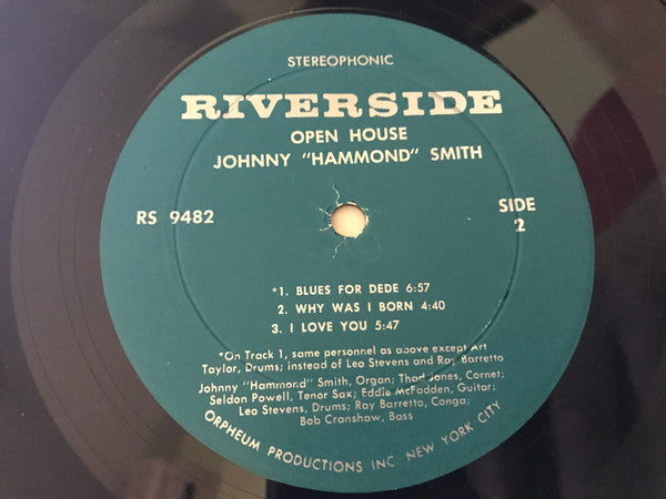 Johnny "Hammond" Smith* : Open House! (LP, Album)