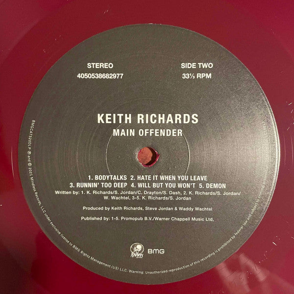 Keith Richards ~ Main Offender (Vinyl) - Djungel & Jazz