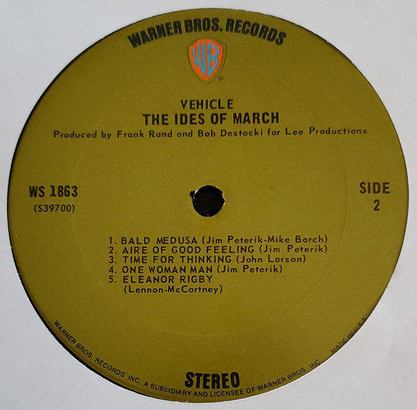 The Ides Of March ~ Vehicle (Vinyl) - Djungel & Jazz