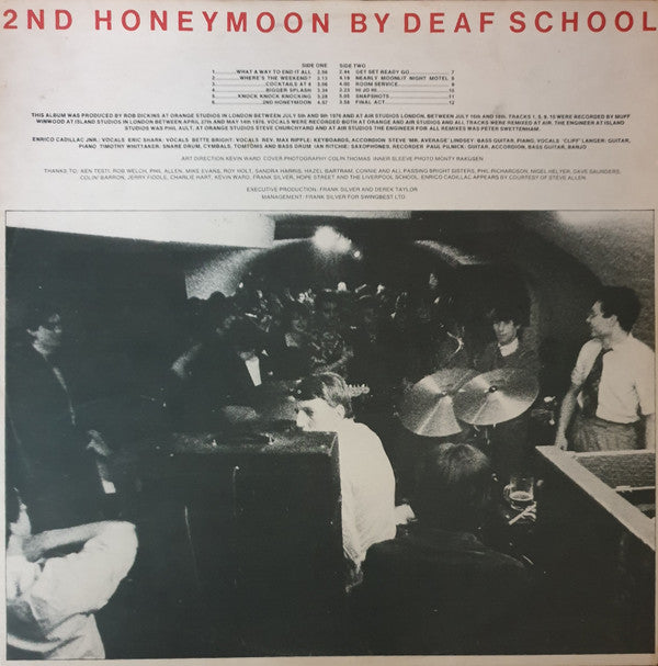 Deaf School : 2nd Honeymoon (LP, Album)