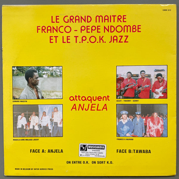 Franco - Pepe Ndombe Et Orchestre T.P.O.K. Jazz ~ Attaquent Anjela (Vinyl) - Djungel & Jazz