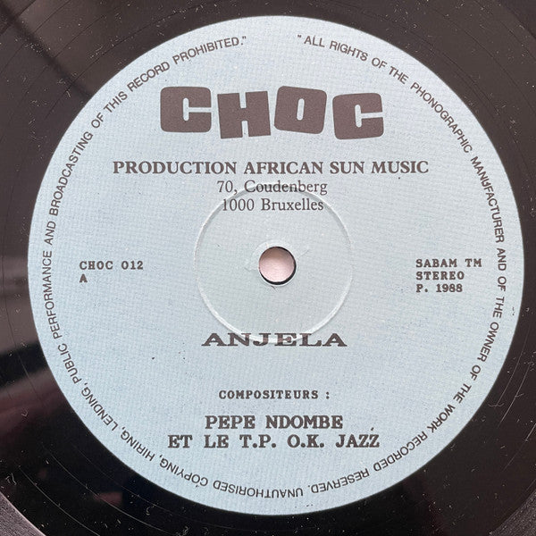 Franco - Pepe Ndombe Et Orchestre T.P.O.K. Jazz ~ Attaquent Anjela (Vinyl) - Djungel & Jazz