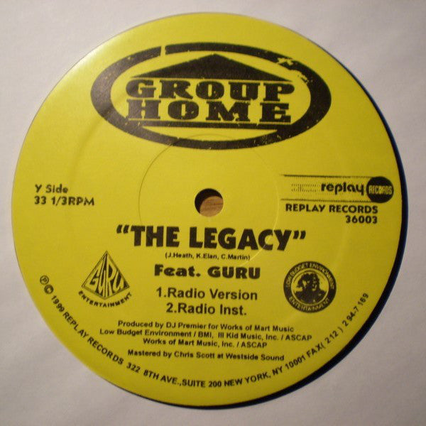 Group Home ~ The Legacy (Vinyl) - Djungel & Jazz