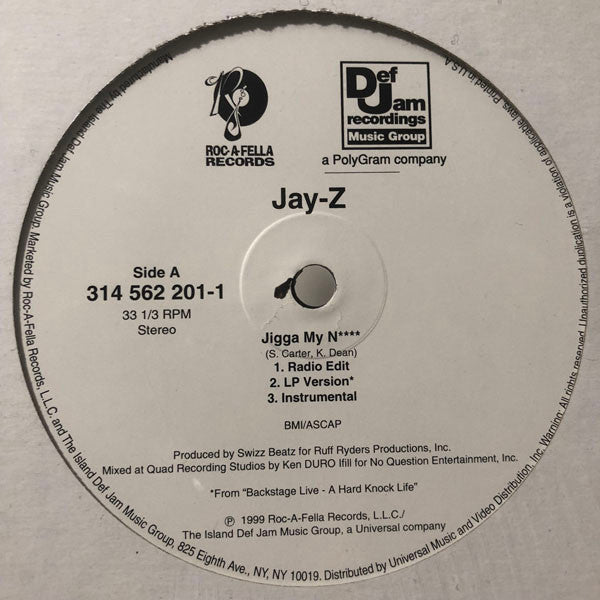 Jay-Z / Beanie Siegel ~ Jigga My N / What A Thug About (Vinyl) - Djungel & Jazz
