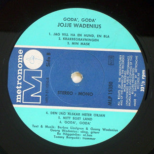 Jojje Wadenius ~ Goda' Goda' (Vinyl) - Djungel & Jazz
