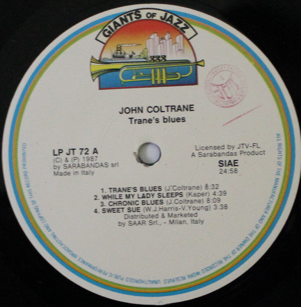 John Coltrane ~ Trane's Blues (Vinyl) - Djungel & Jazz