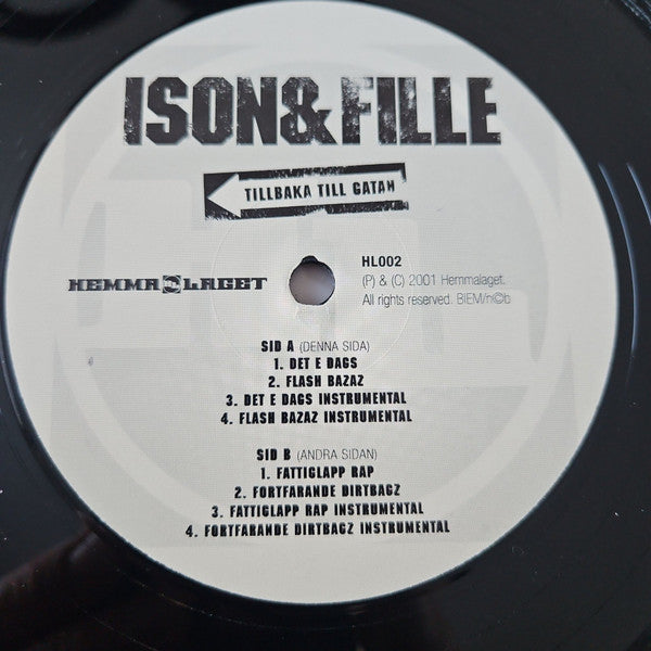 Ison & Fille ~ Tillbaka Till Gatan (Vinyl) - Djungel & Jazz