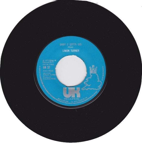 Simon Turner ~ Baby (I Gotta Go) / I Wanna Love My Life Away (Vinyl) - Djungel & Jazz