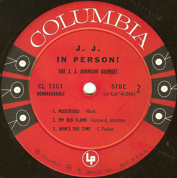 The J.J. Johnson Quintet ~ J. J. In Person! (Vinyl) - Djungel & Jazz