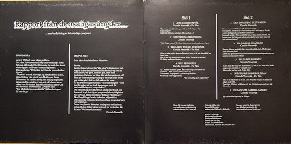 Cornelis Vreeswijk ~ Till Fatumeh - Rapport Från De Osaligas Ängder.... (Vinyl) - Djungel & Jazz