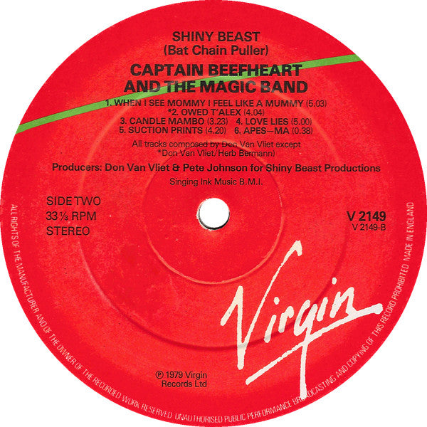 Captain Beefheart And The Magic Band ~ Shiny Beast (Bat Chain Puller) (Vinyl) - Djungel & Jazz