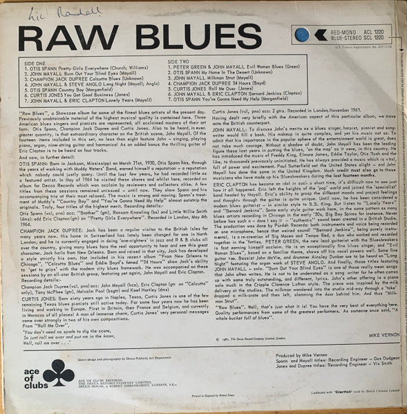 Various ~ Raw Blues (Vinyl) - Djungel & Jazz