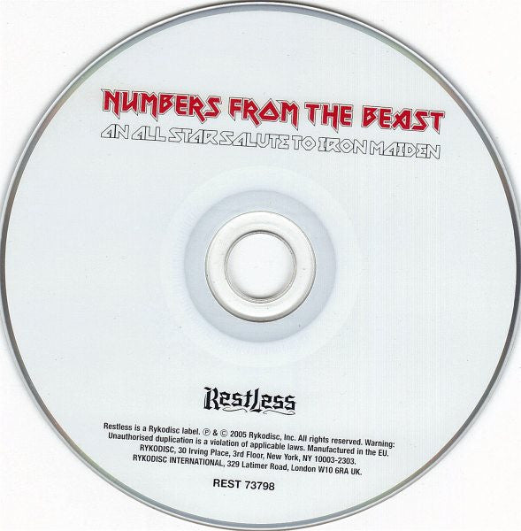 Various ~ Numbers From The Beast (An All Star Salute To Iron Maiden) (Vinyl) - Djungel & Jazz