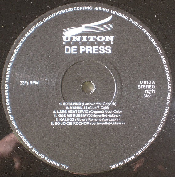 De Press ~ On The Other Side (Vinyl) - Djungel & Jazz