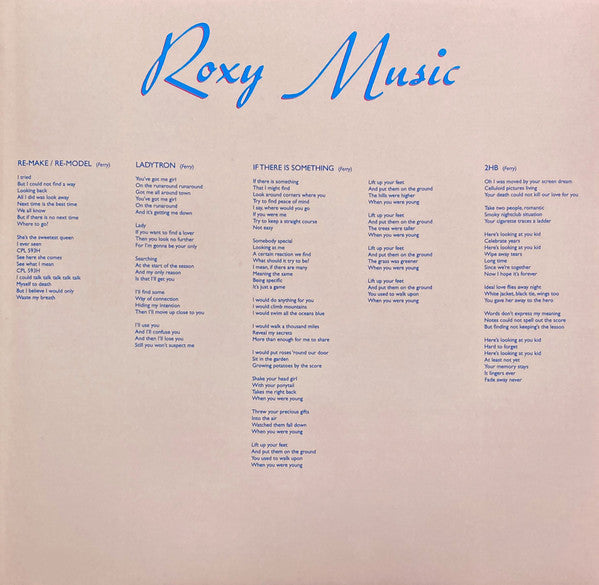 Roxy Music : Roxy Music (LP, Album, RE, RM, Hal)