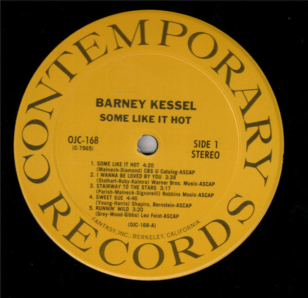 Barney Kessel ~ Some Like It Hot (Vinyl) - Djungel & Jazz
