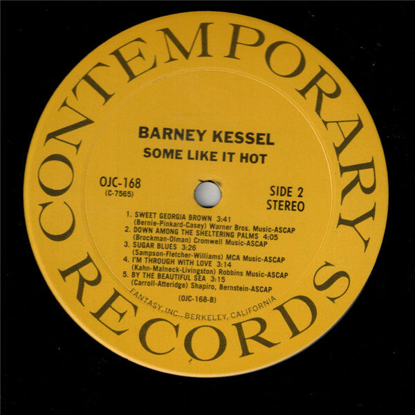 Barney Kessel ~ Some Like It Hot (Vinyl) - Djungel & Jazz