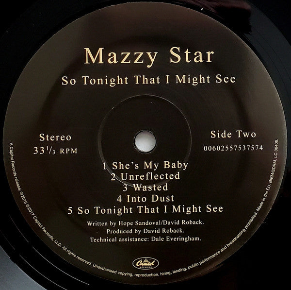 Mazzy Star : So Tonight That I Might See (LP, Album, RE)